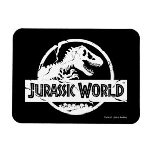 Jurassic World | White Logo Magnet