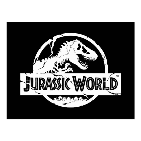 Jurassic World | White Logo Postcard