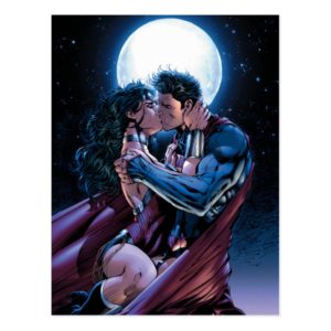 Justice League #12 Wonder Woman & Superman Kiss Postcard