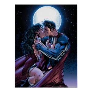Justice League #12 Wonder Woman & Superman Kiss Poster