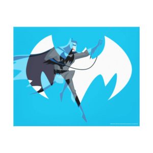 Justice League Action | Batman Over Bat Emblem Canvas Print