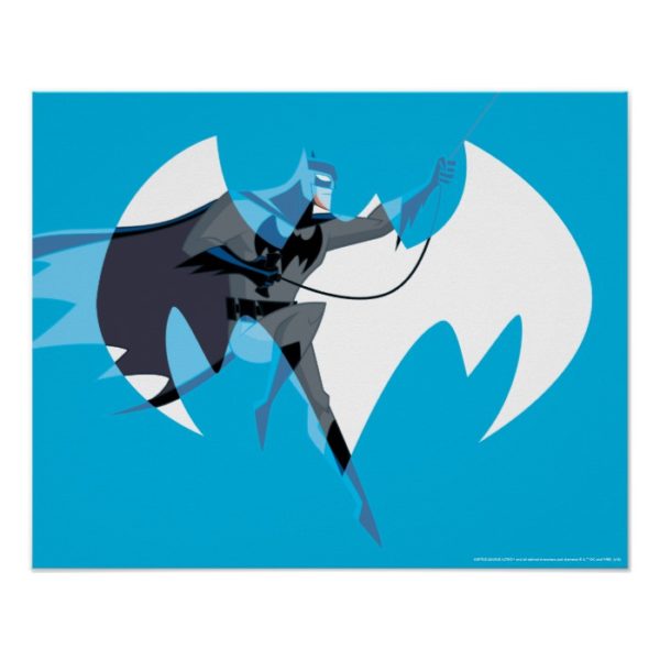 Justice League Action | Batman Over Bat Emblem Poster