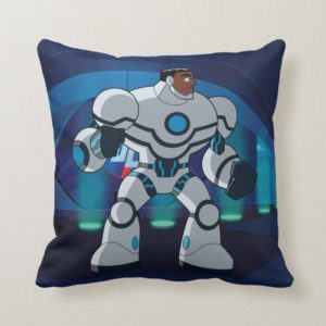 Justice League Action | Cyborg Character Art Throw Pillow