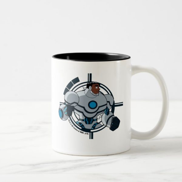 Justice League Action | Cyborg Character Art Two-Tone Coffee Mug