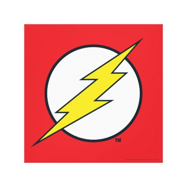 Justice League Action | Flash Lightning Bolt Logo Canvas Print