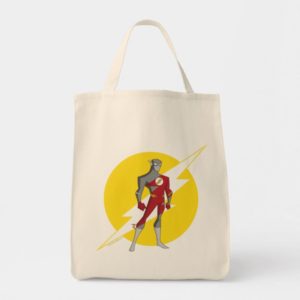 Justice League Action | Flash Over Lightning Bolt Tote Bag