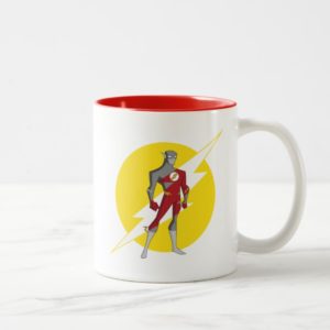 Justice League Action | Flash Over Lightning Bolt Two-Tone Coffee Mug
