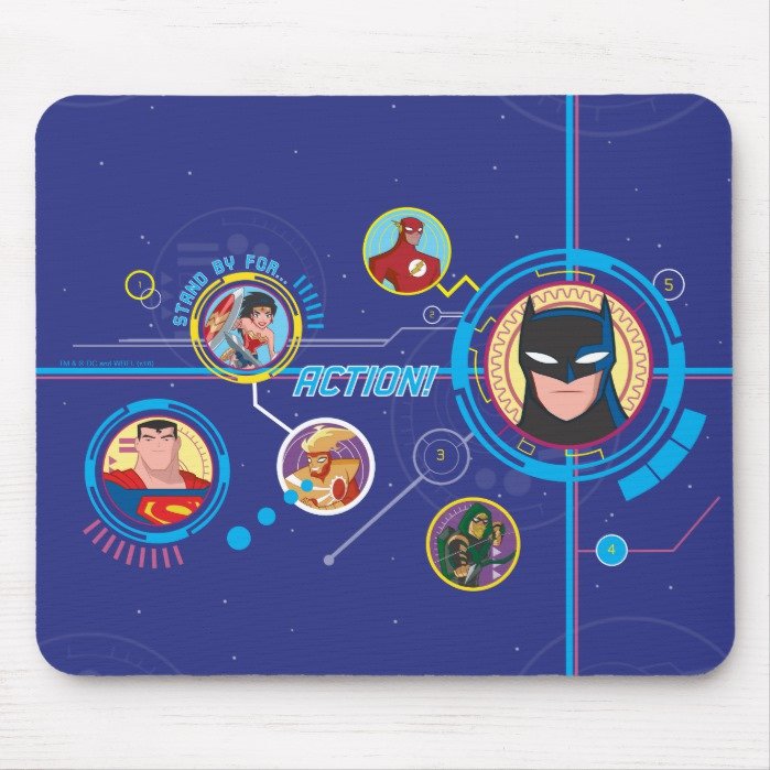 Justice League Action | Stand By For Action Mouse Pad