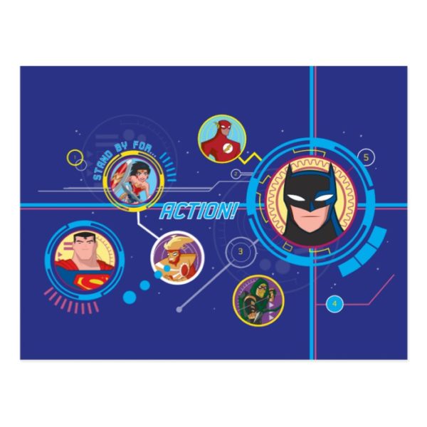 Justice League Action | Stand By For Action Postcard