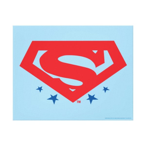 Justice League Action | Superman Logo Canvas Print