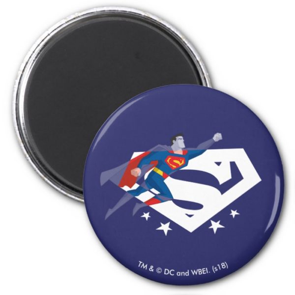 Justice League Action | Superman Over S-Shield Magnet
