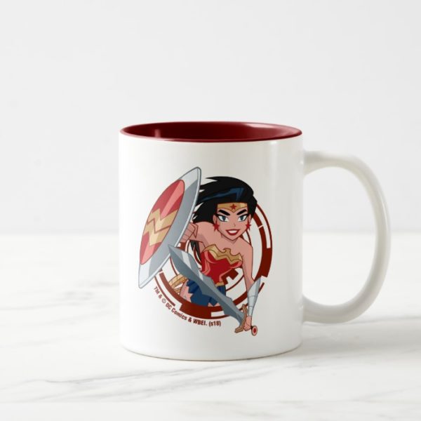 Justice League Action | Wonder Woman Character Art Two-Tone Coffee Mug
