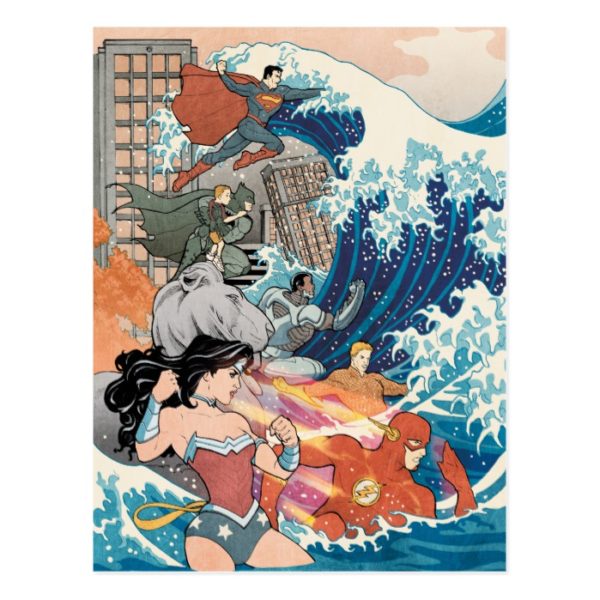 Justice League Comic Cover #15 Variant Postcard