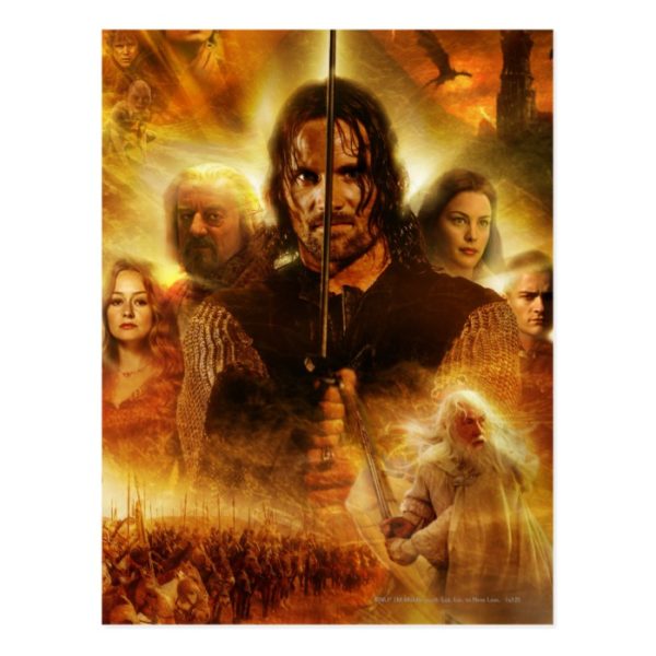 LOTR: ROTK Aragorn Movie Poster Postcard
