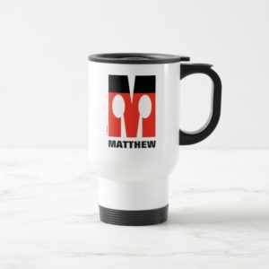 M is for Mickey | Add Your Name Travel Mug