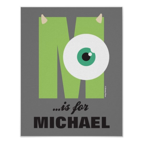 M is for Mike | Add Your Name Poster