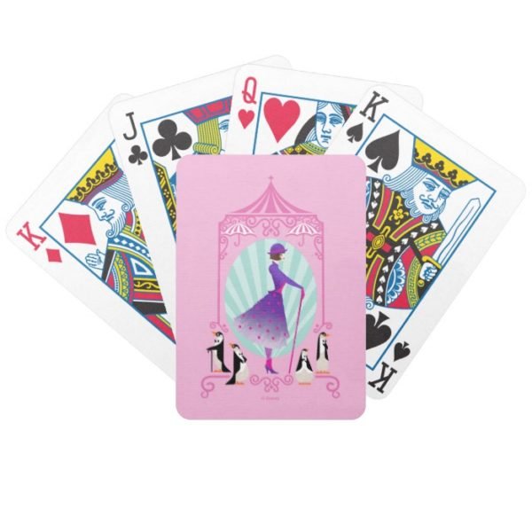 Mary Poppins & Penguins Bicycle Playing Cards