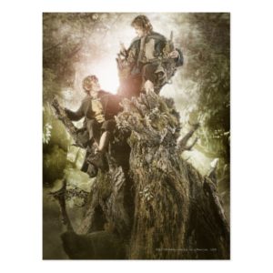 Merry and Peregrin on Treebeard Postcard