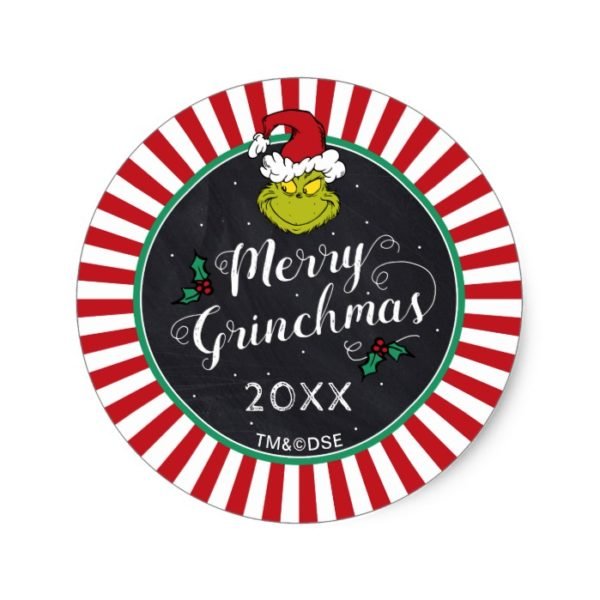 Merry Grinchmas | Grinch Holiday Party Classic Round Sticker