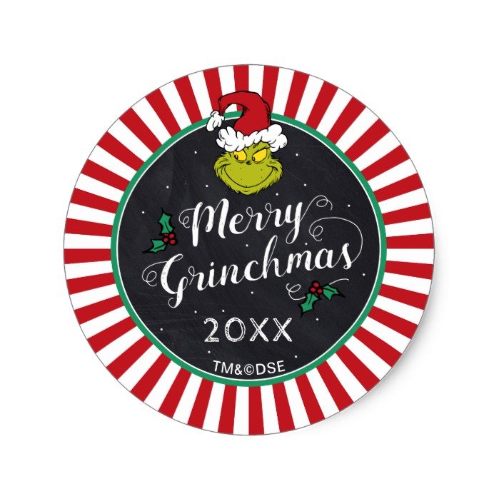 Merry Grinchmas | Grinch Holiday Party Classic Round Sticker