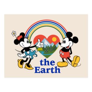 Mickey and Minnie | Love the Earth Postcard