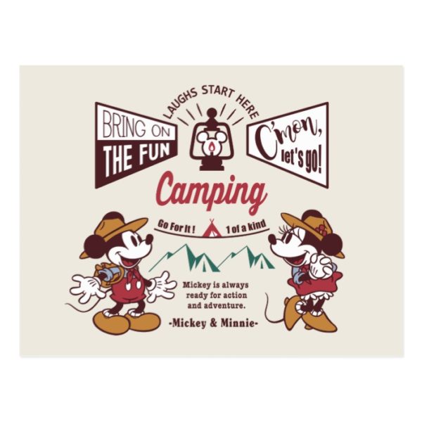 Mickey & Minnie | C'mon Let's Go! Postcard