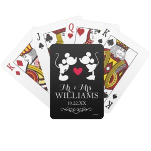 Mickey & Minnie Wedding Playing Cards