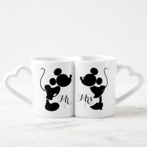 Mickey & Minnie Wedding | Silhouette Coffee Mug Set