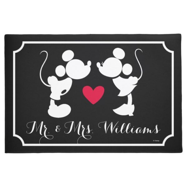 Mickey & Minnie Wedding | Silhouette Doormat