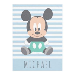 Mickey Mouse | Baby Mickey - Add Your Name Fleece Blanket