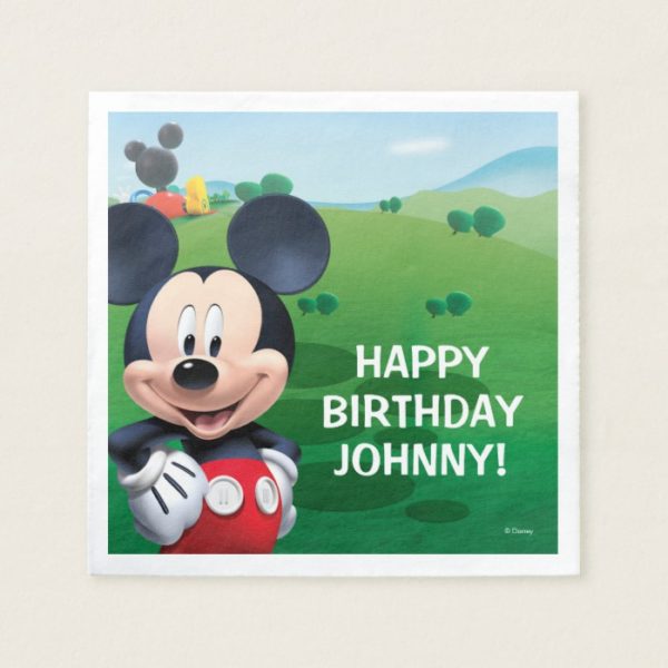 Mickey Mouse Birthday Paper Napkin