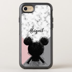 Mickey Mouse | Color Block - Pink Grey Marble OtterBox iPhone Case