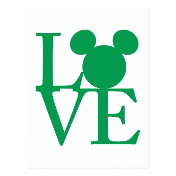 Mickey Mouse LOVE | St. Patrick's Day Postcard