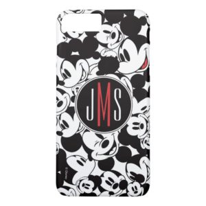 Mickey Mouse | Monogram Crowd Pattern Case-Mate iPhone Case