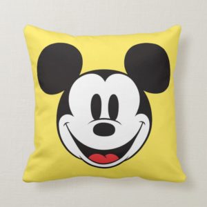 Mickey Mouse Smiling Throw Pillow