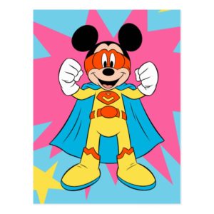 Mickey Mouse | Super Hero Cute Postcard