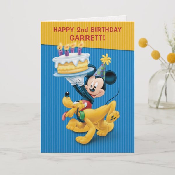 Mickey & Pluto | Birthday Card
