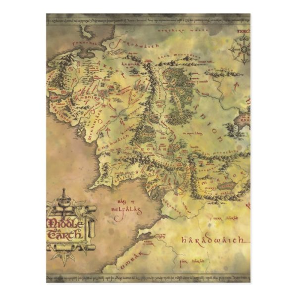 MIDDLE EARTH™ #2 Map Postcard