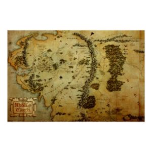 MIDDLE EARTH™ Map #3 Poster