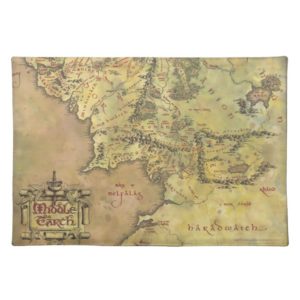 Middle Earth Map Placemat