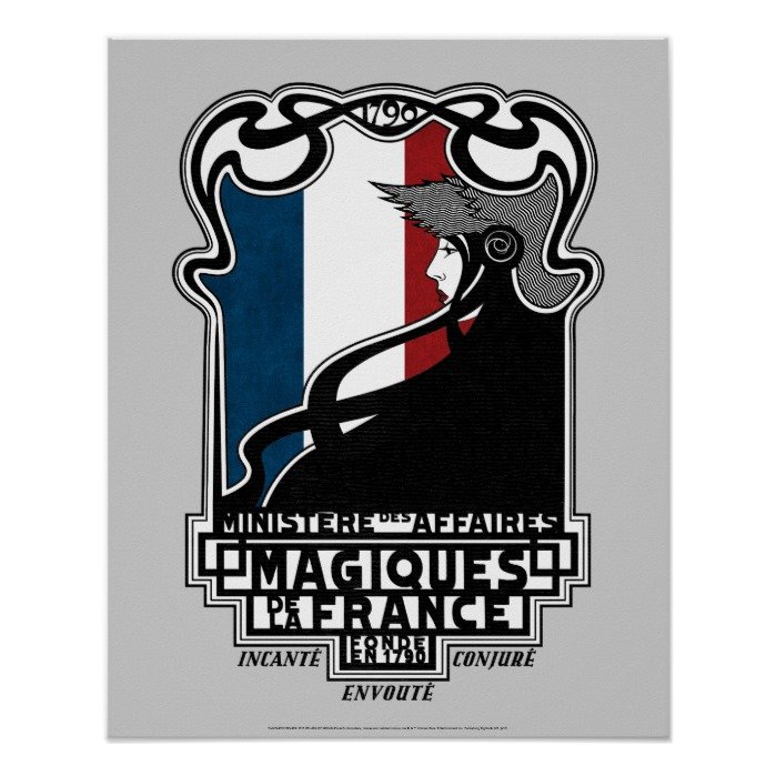 Ministère des Affaires Magiques de la France Logo Poster