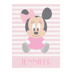 Minnie Mouse | Baby Minnie - Add Your Name Fleece Blanket