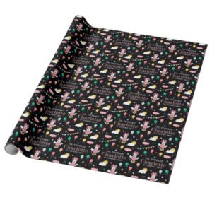 Minnie Mouse Chalkboard Birthday Wrapping Paper