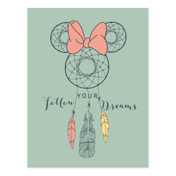 Minnie Mouse Dream Catcher | Follow Your Dreams Postcard