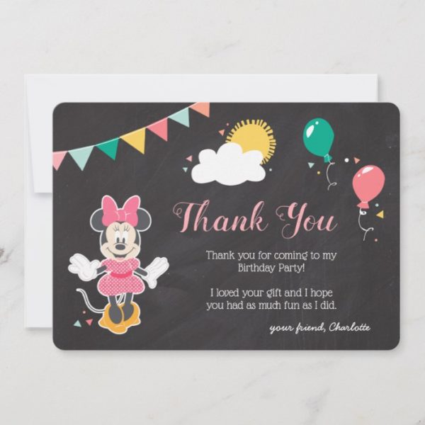 Minnie Mouse Icon Chalkboard | Thank You