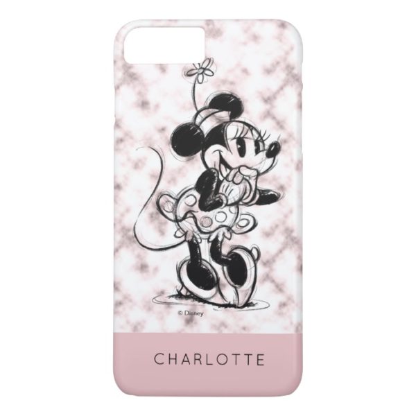 Minnie Mouse | Pink Marble - Add Your Name Case-Mate iPhone Case