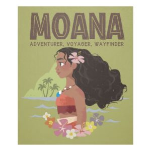 Moana | Adventurer, Voyager, Wayfinder Fleece Blanket