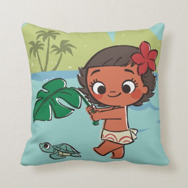 Moana | Born to be in the Sea Throw Pillow