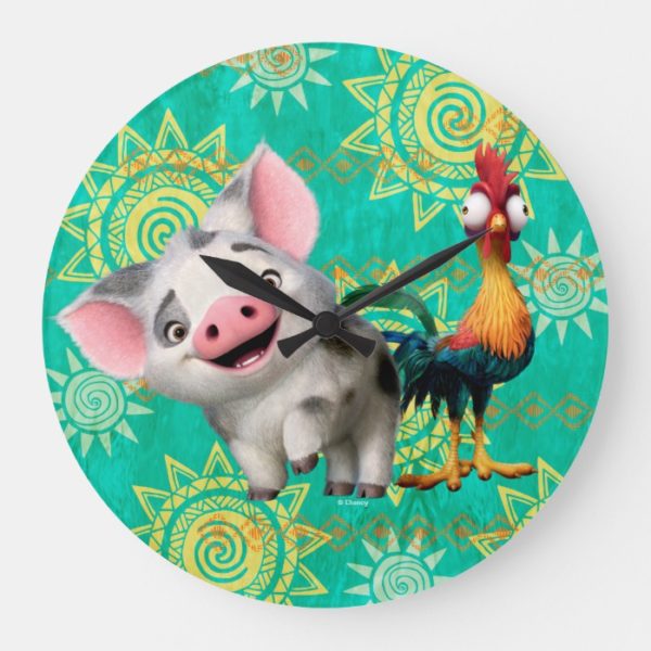Moana | First Mate & Top Rooster Large Clock