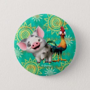 Moana | First Mate & Top Rooster Pinback Button